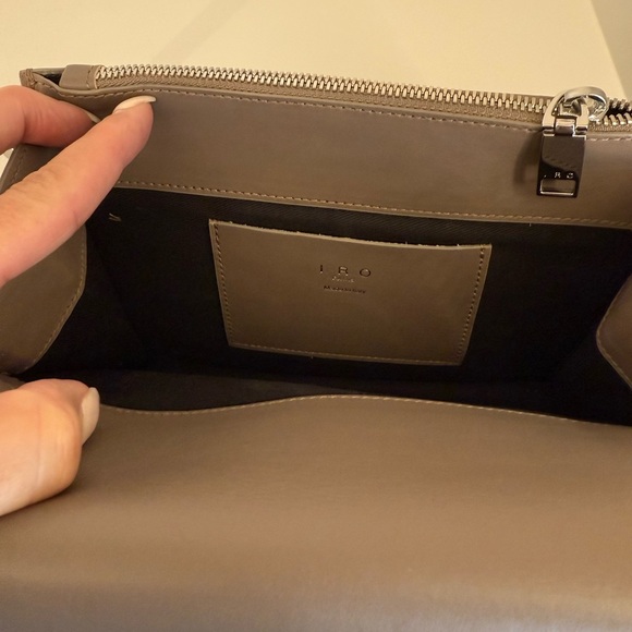 IRO Taupe Crossbody Bag with Chain Strap - Picture 11 of 12